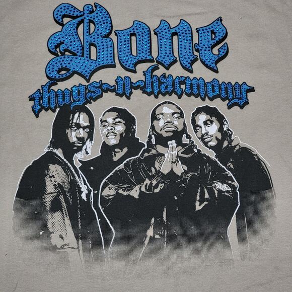 Bone Thugs-n-Harmony Tan Unisex Tee Group Bling - Size Medium - Picture 1 of 4